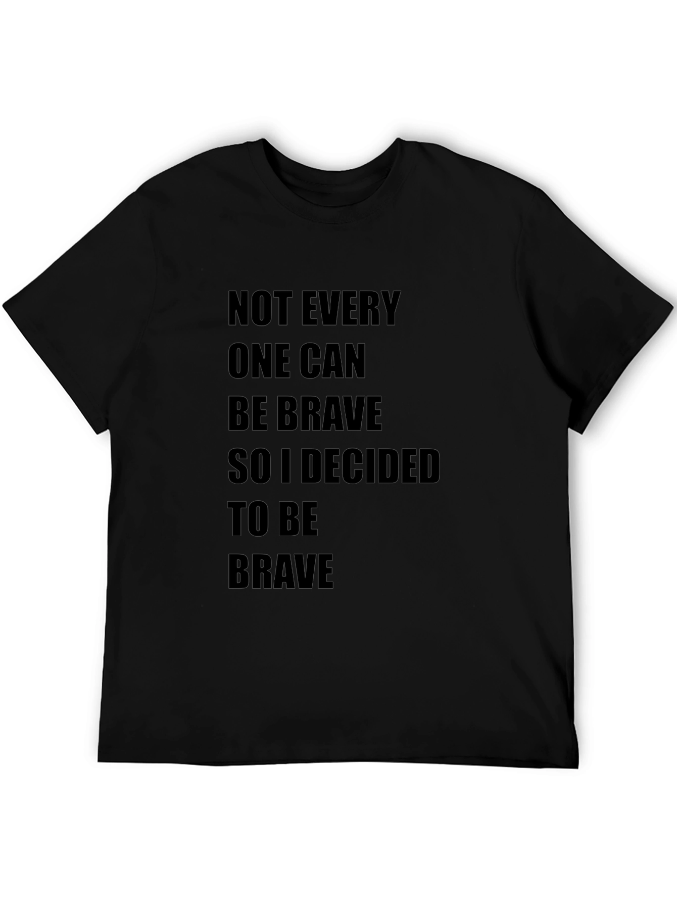 Be Brave Graphic Tee - Black