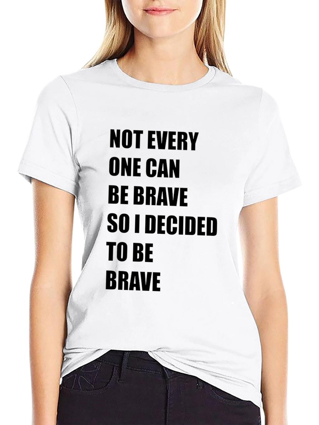 Be Brave Graphic Tee - Black