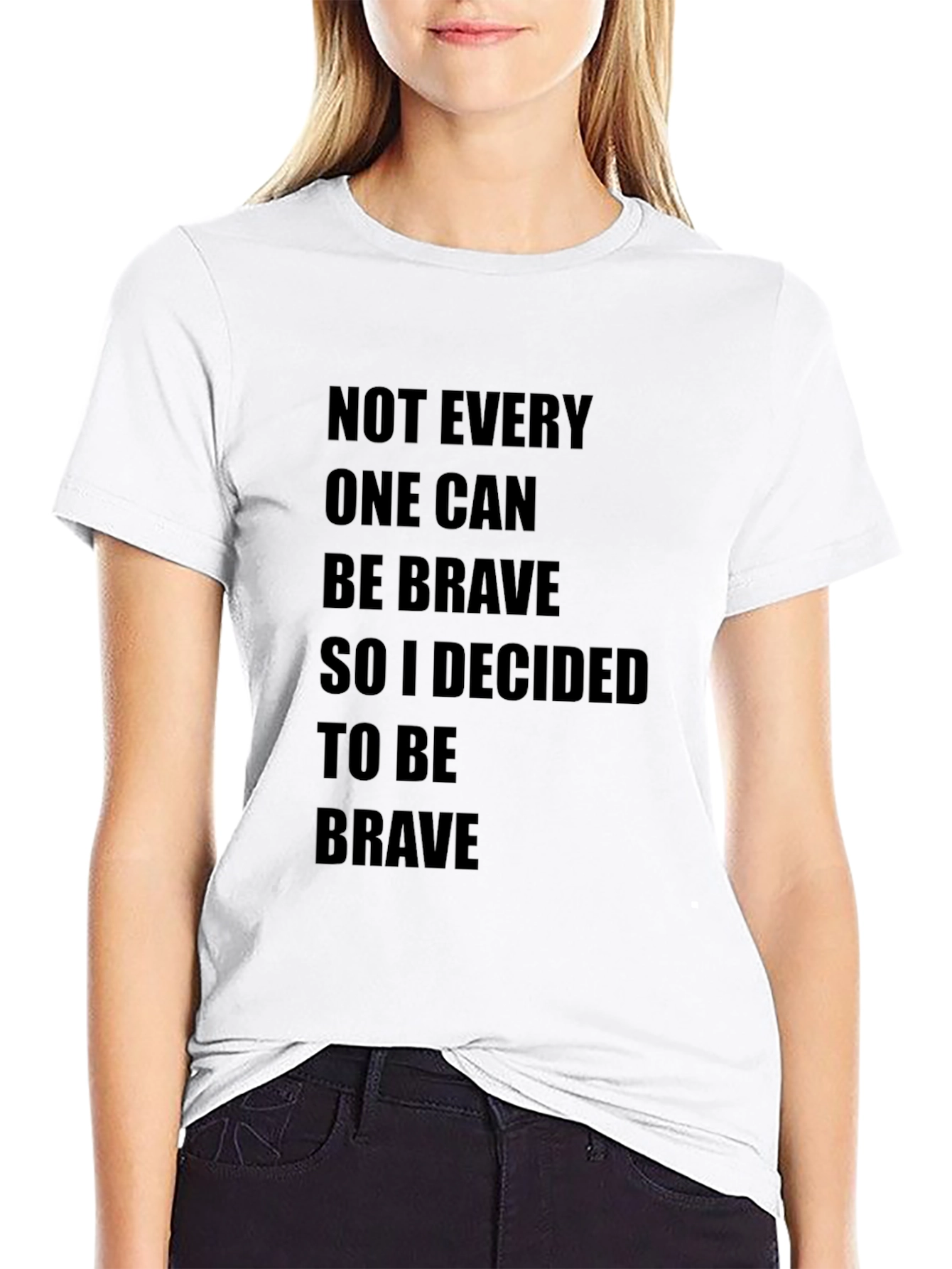 Be Brave Graphic Tee - Black