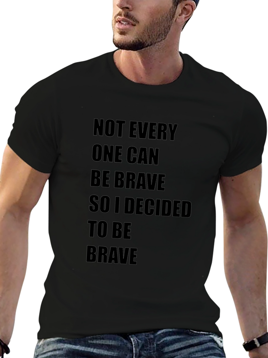 Be Brave Graphic Tee - Black