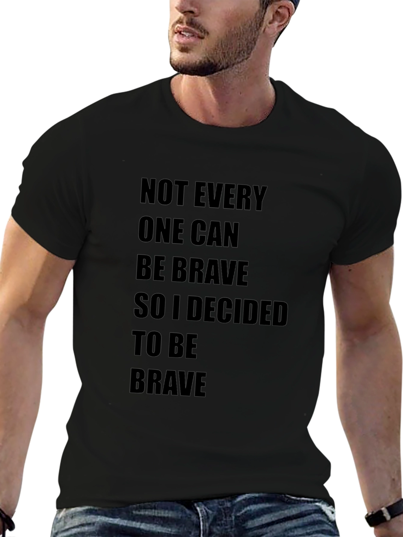 Be Brave Graphic Tee - Black