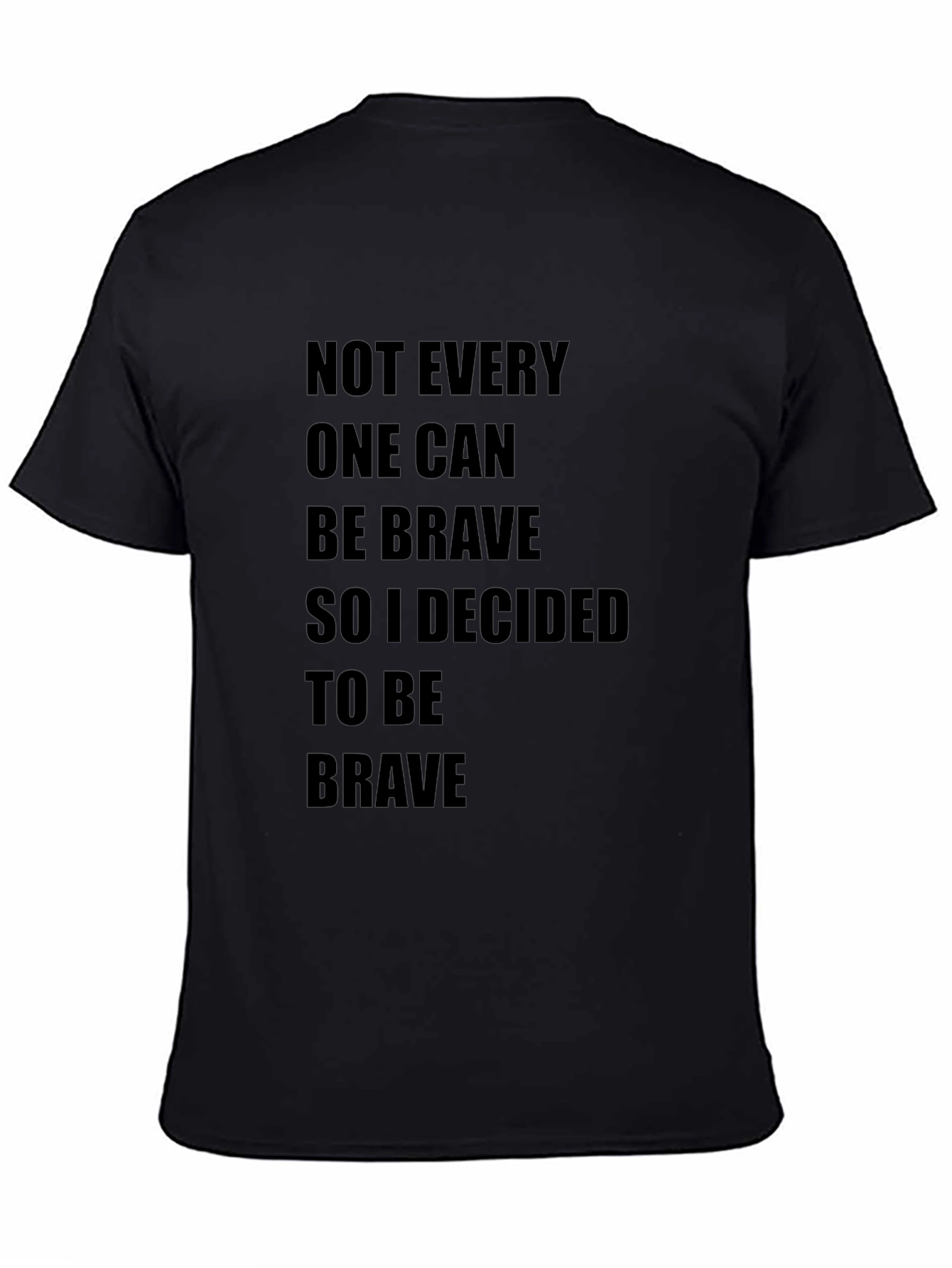 Be Brave Graphic Tee - Black