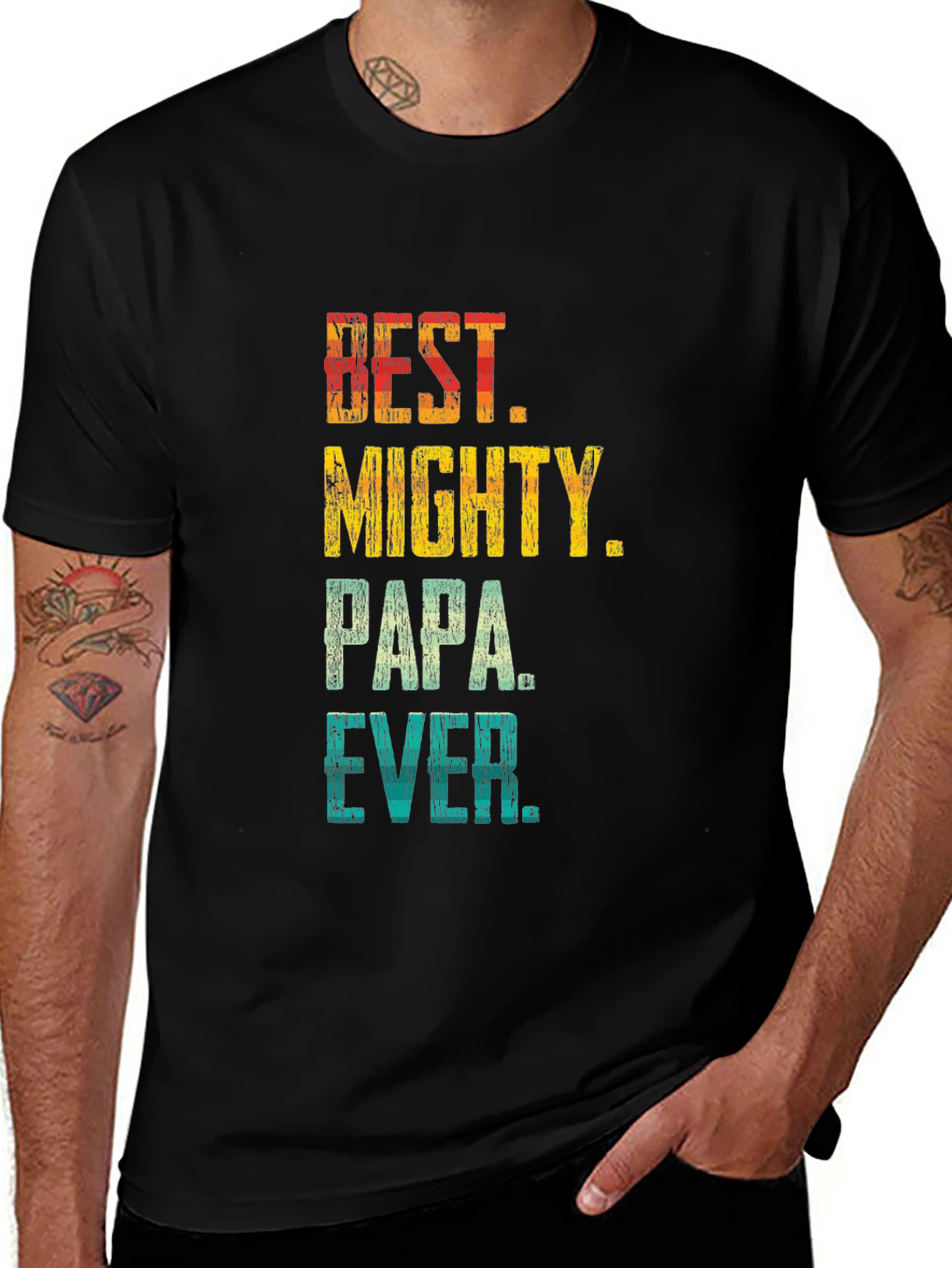 Best Mighty Papa Ever T-Shirt - Fathers Day Gift