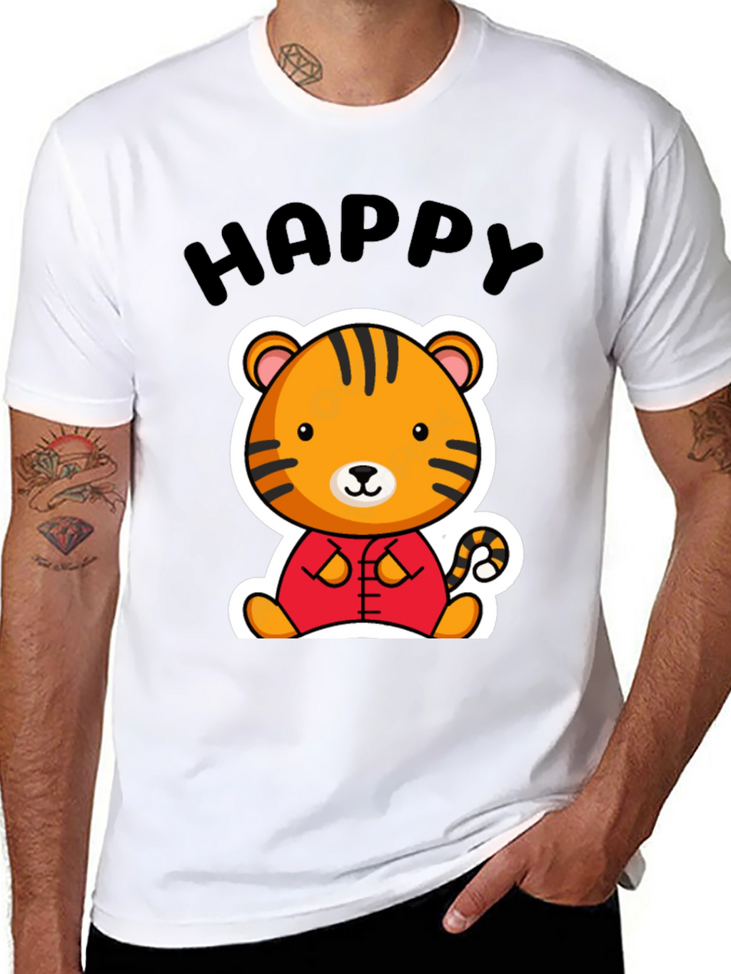 Happy Tiger Graphic Tee