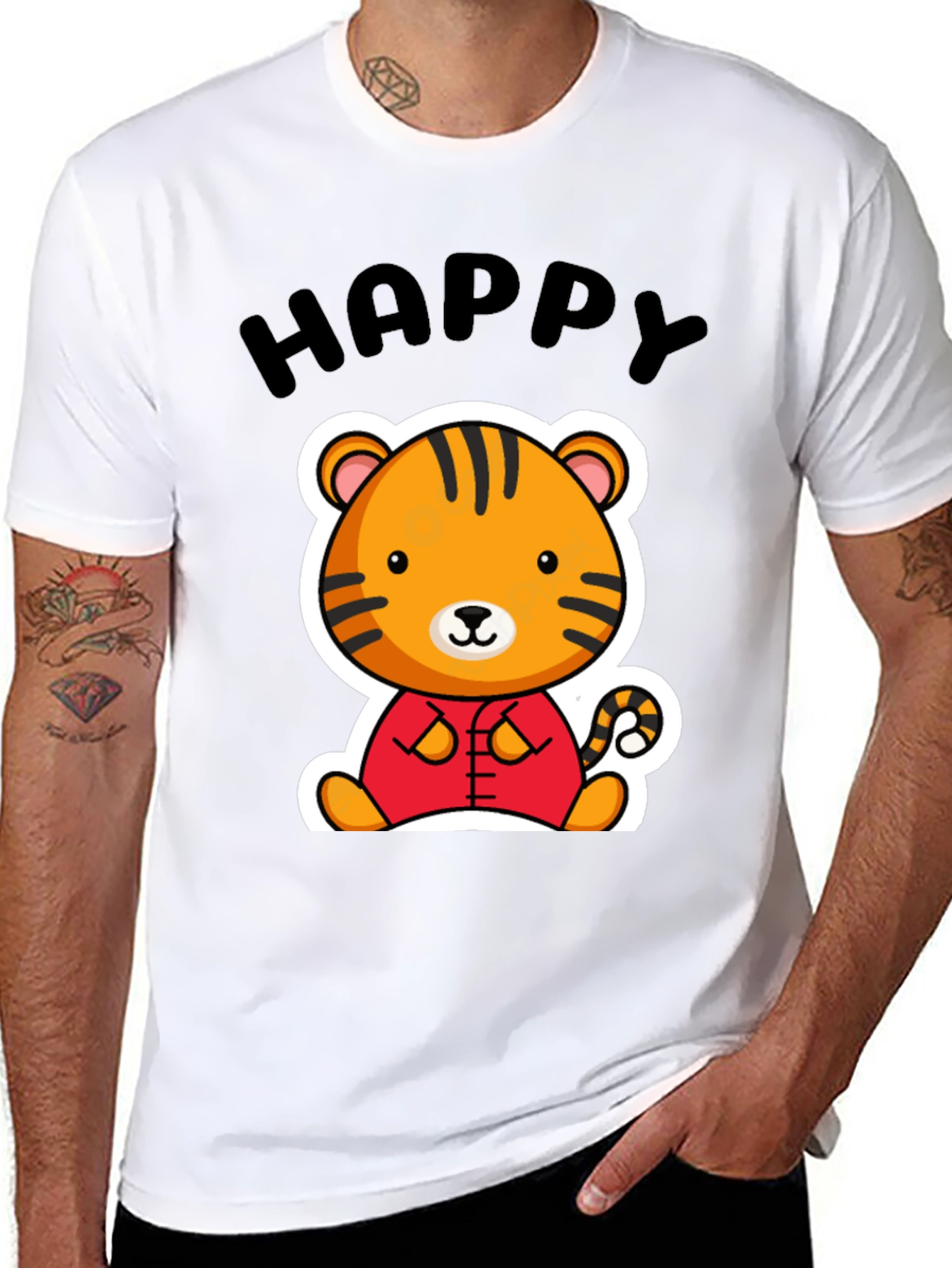 Happy Tiger Graphic Tee