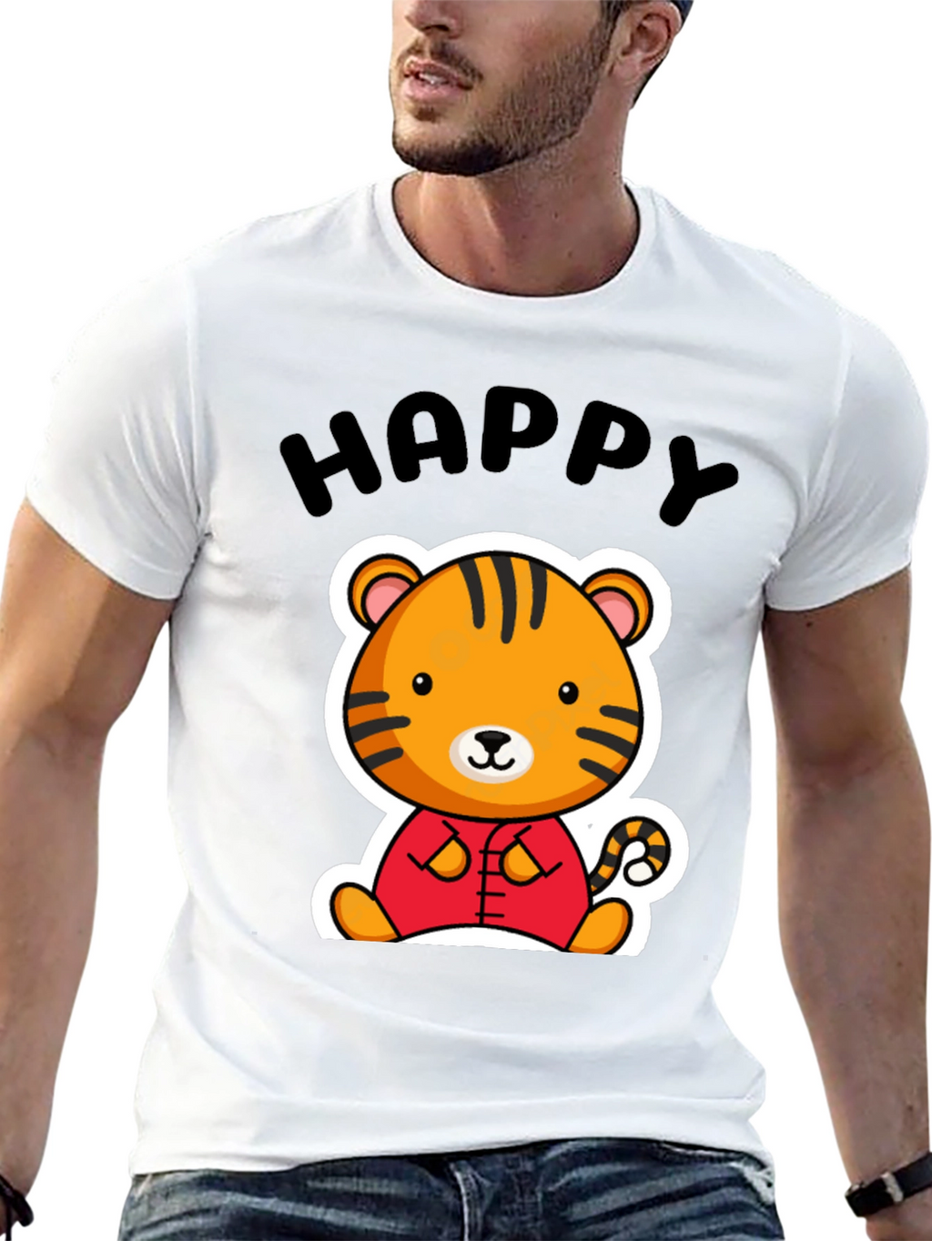 Happy Tiger Graphic Tee