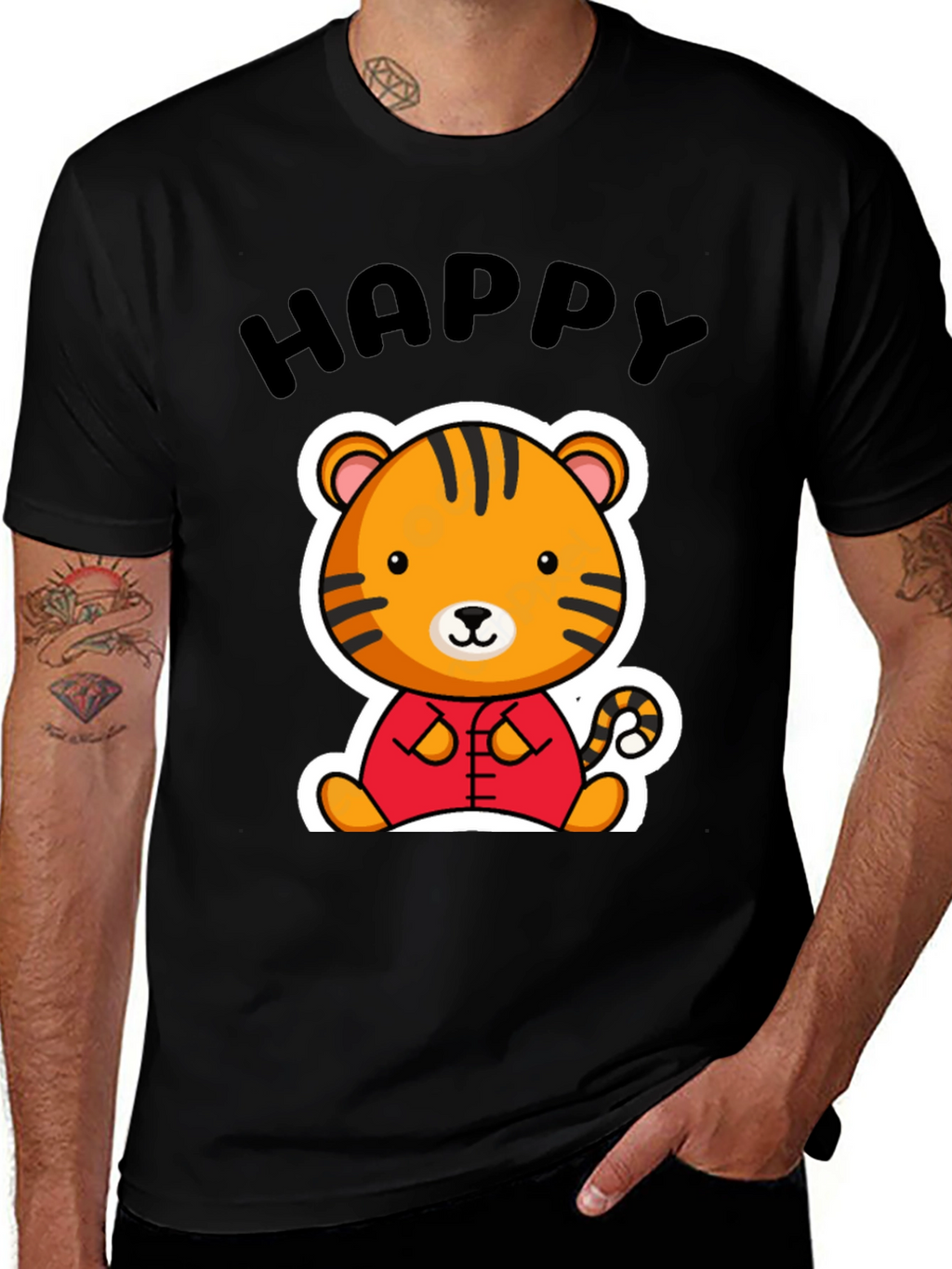 Happy Tiger Graphic Tee