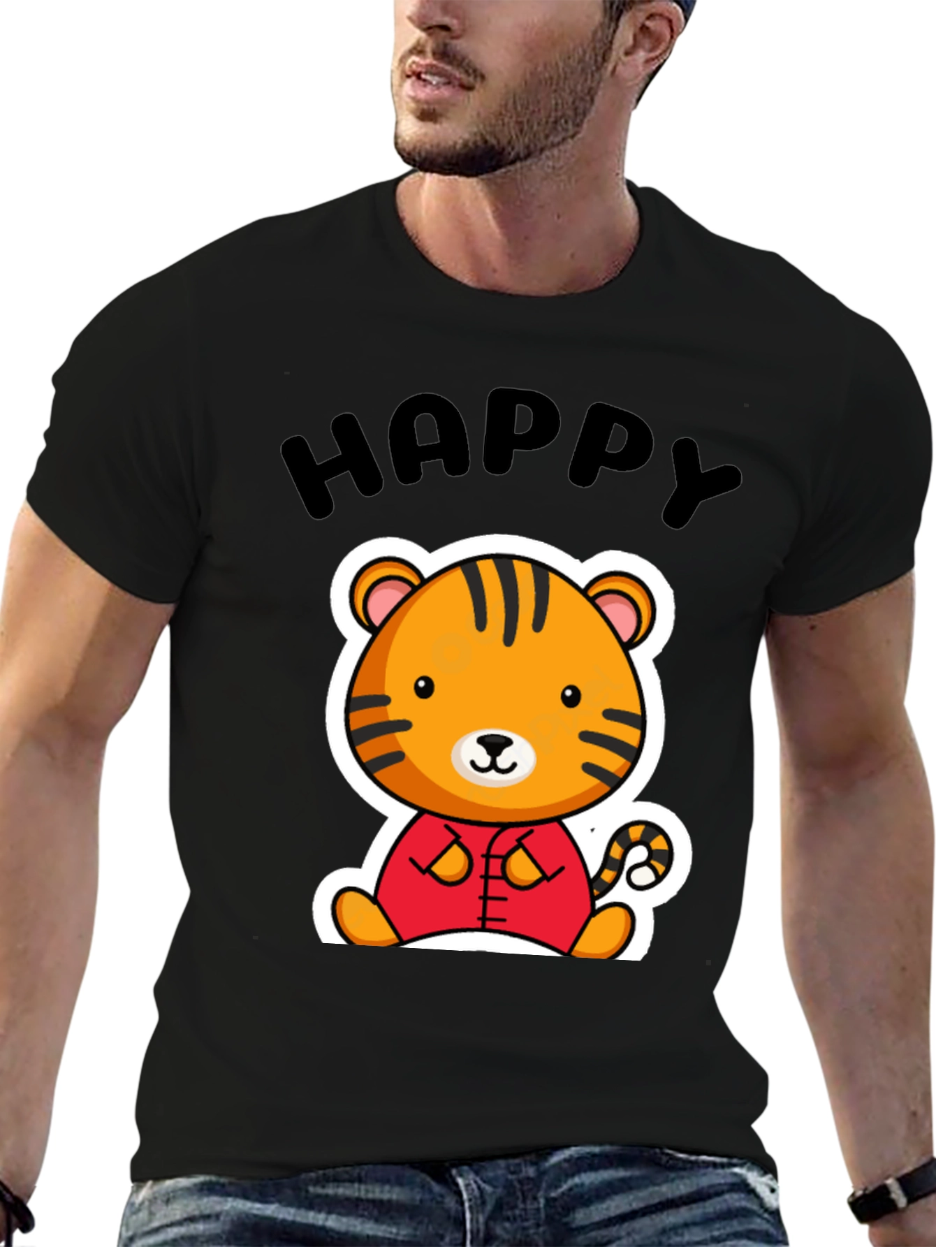 Happy Tiger Graphic Tee