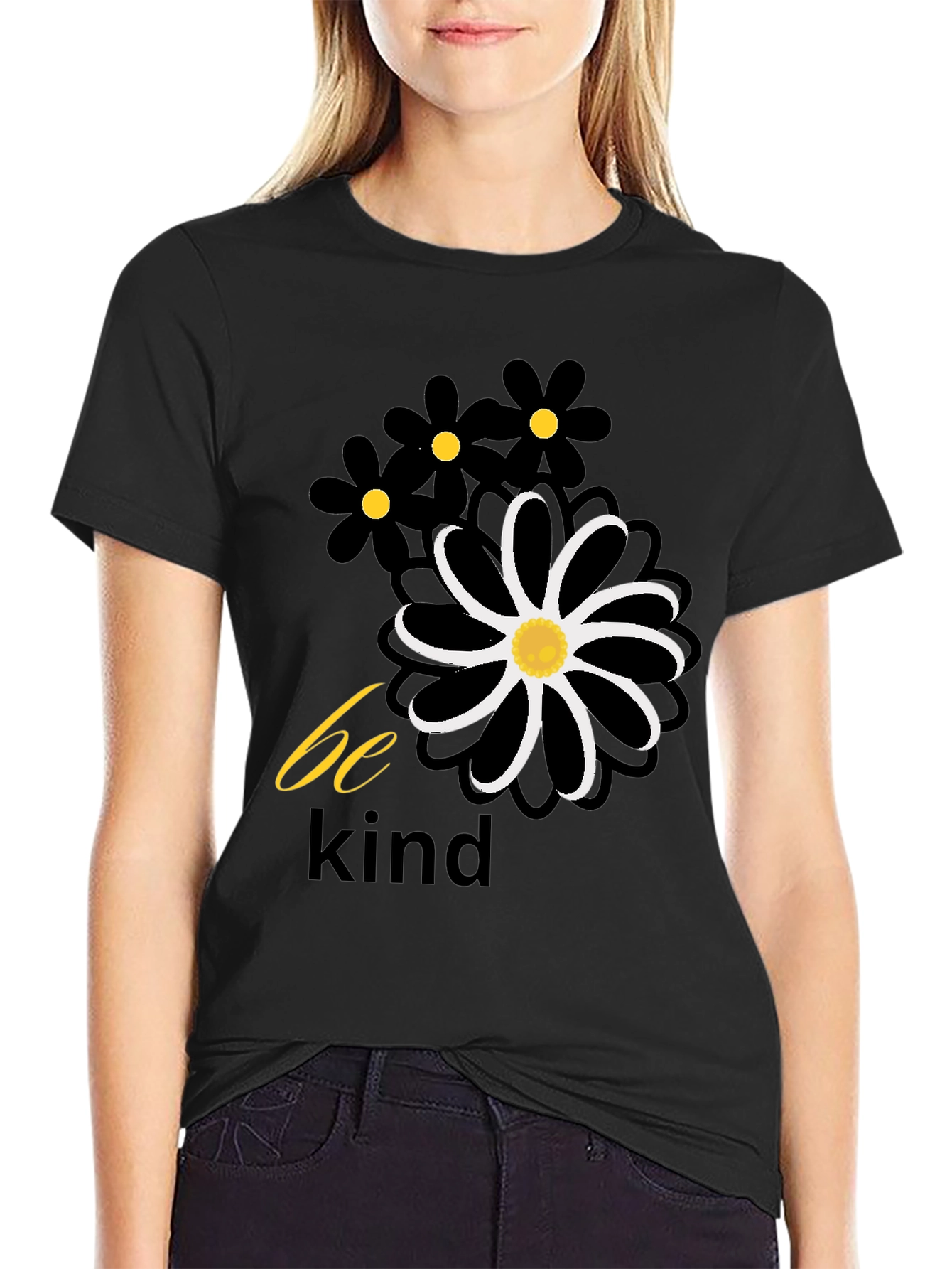 Be Kind Floral Graphic Tee - Casual Comfort T-Shirt