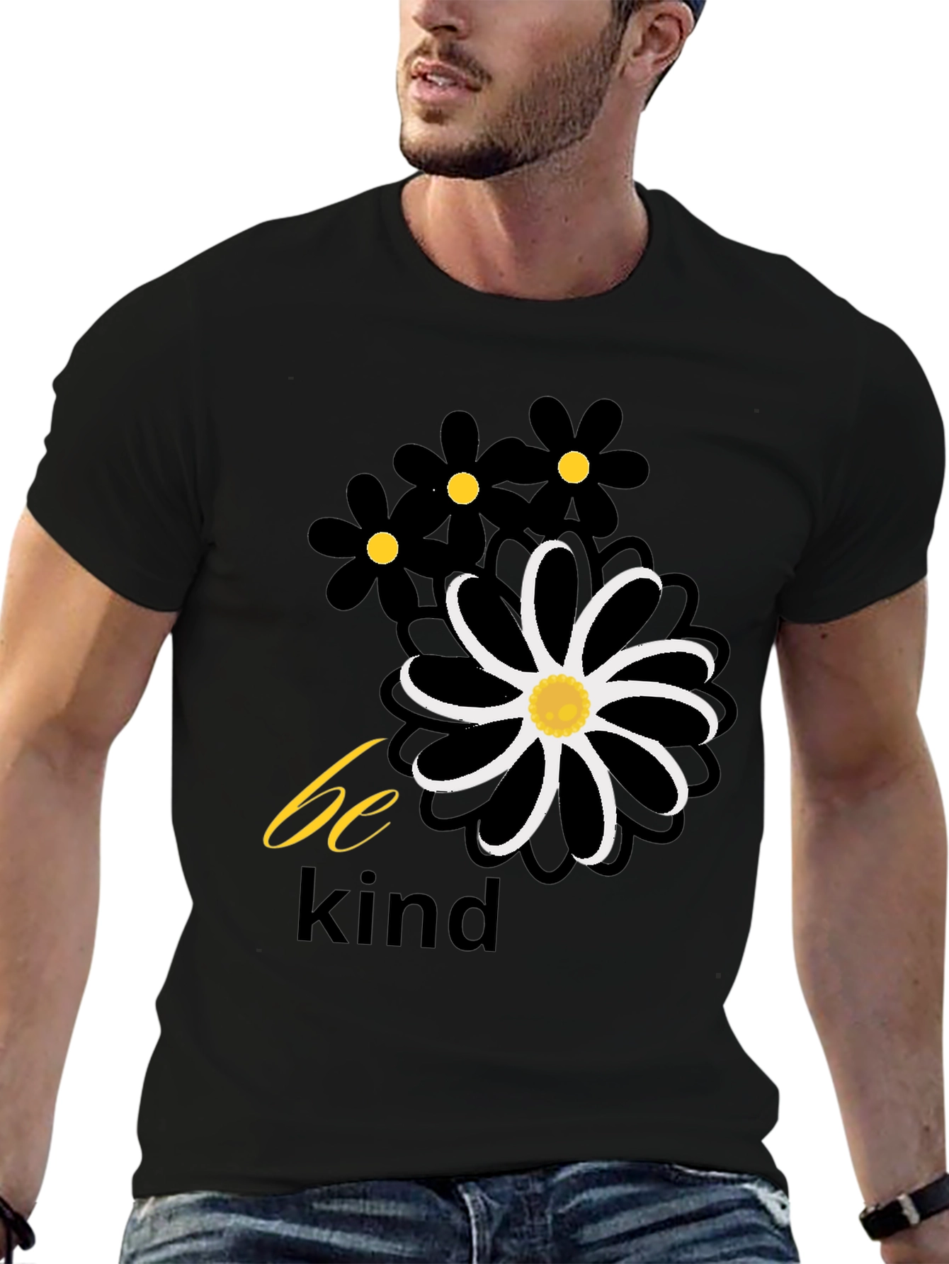 Be Kind Floral Graphic Tee - Casual Comfort T-Shirt