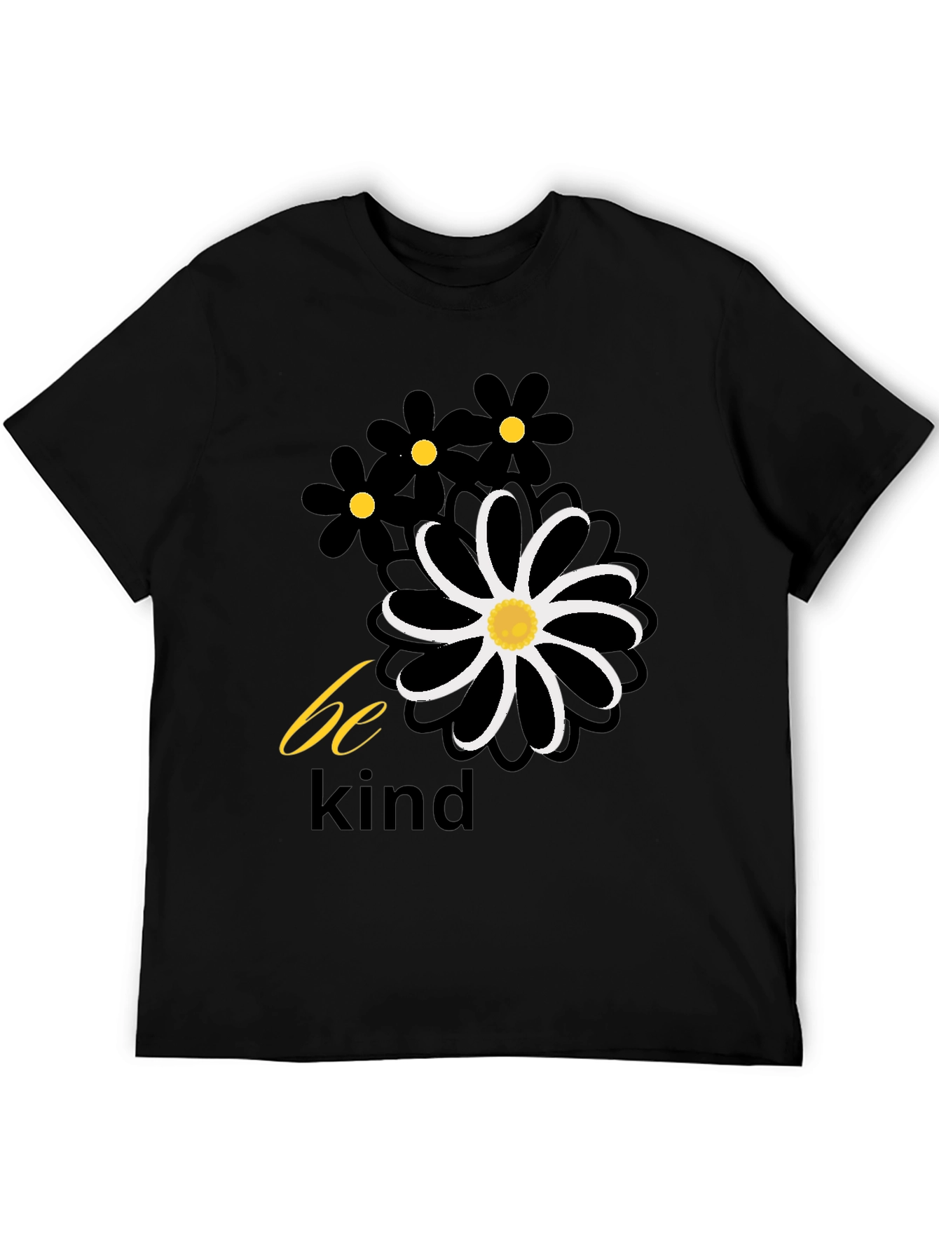 Be Kind Floral Graphic Tee - Casual Comfort T-Shirt