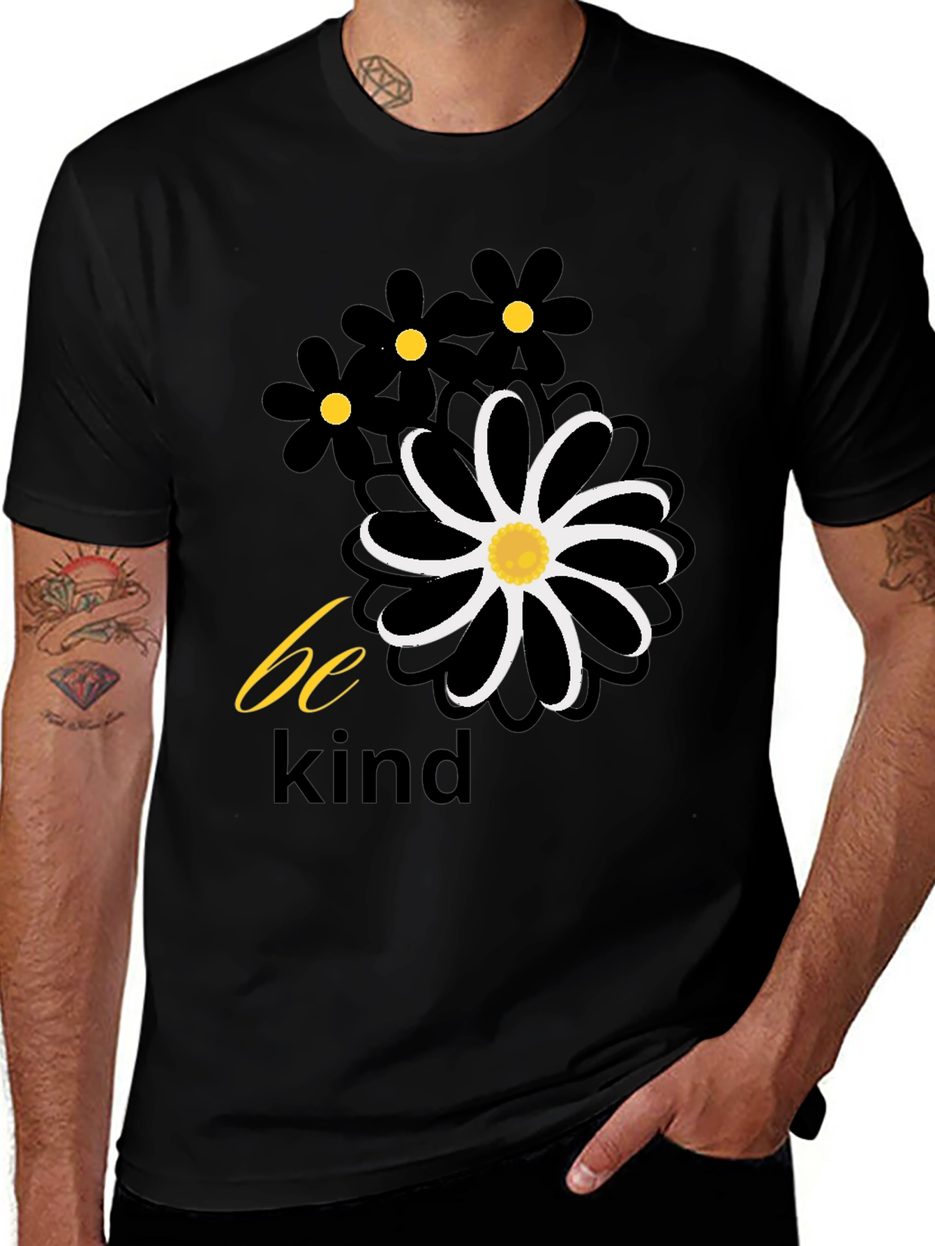 Be Kind Floral Graphic Tee - Casual Comfort T-Shirt