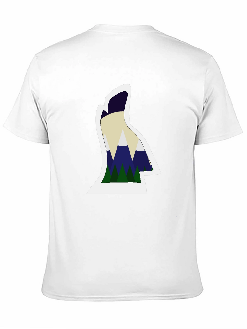 Mountain Silhouette Graphic Tee - Black