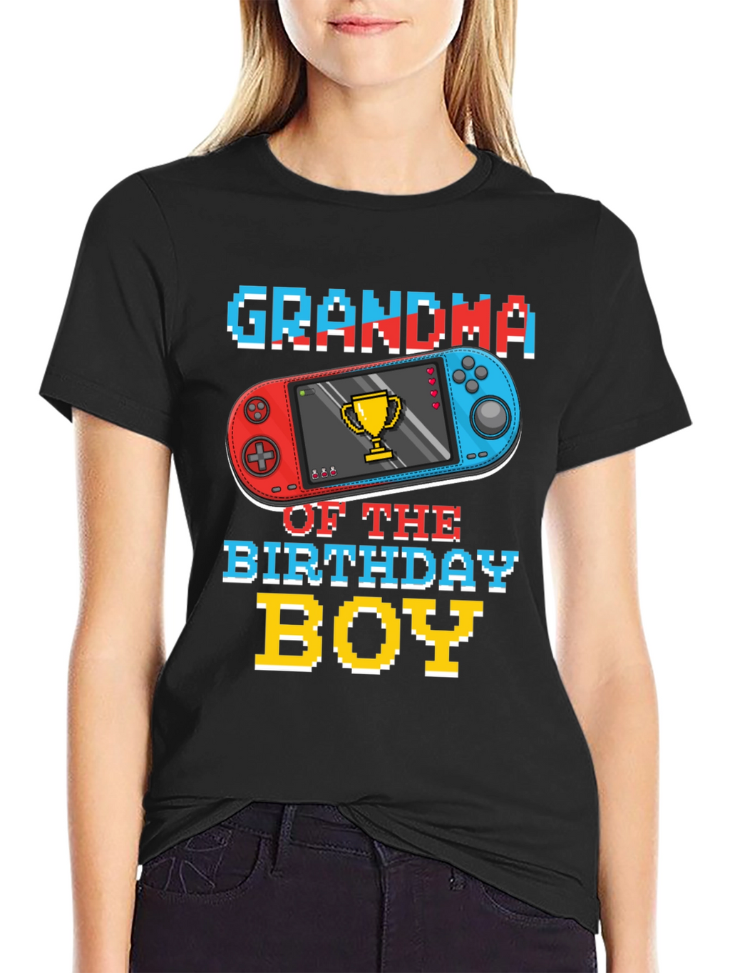 Grandma Birthday Boy Gaming T-Shirt