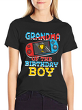 Grandma Birthday Boy Gaming T-Shirt