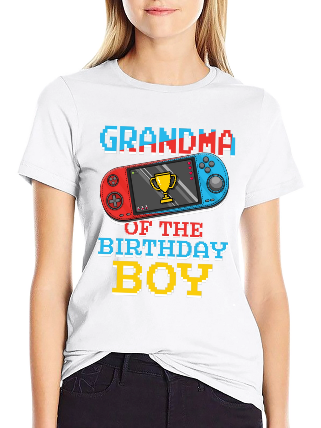 Grandma Birthday Boy Gaming T-Shirt