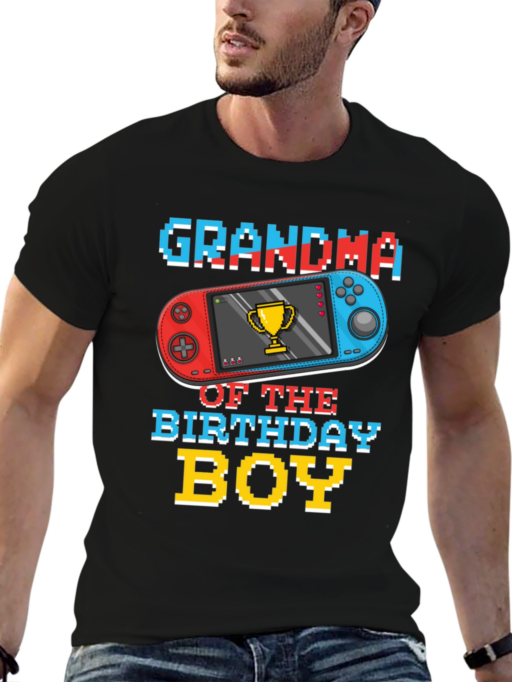 Grandma Birthday Boy Gaming T-Shirt