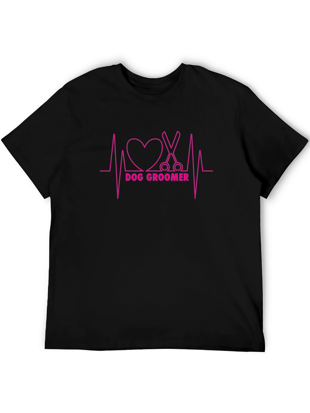 Dog Groomer Heartbeat T-Shirt