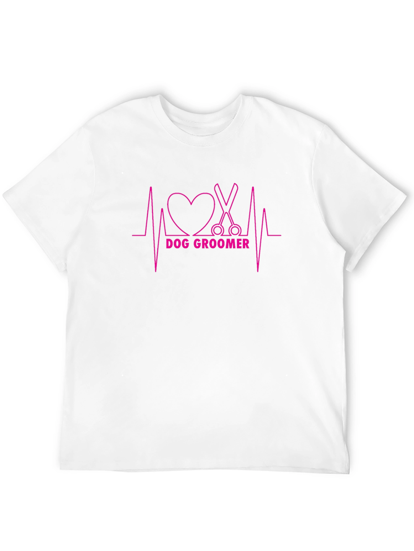 Dog Groomer Heartbeat T-Shirt