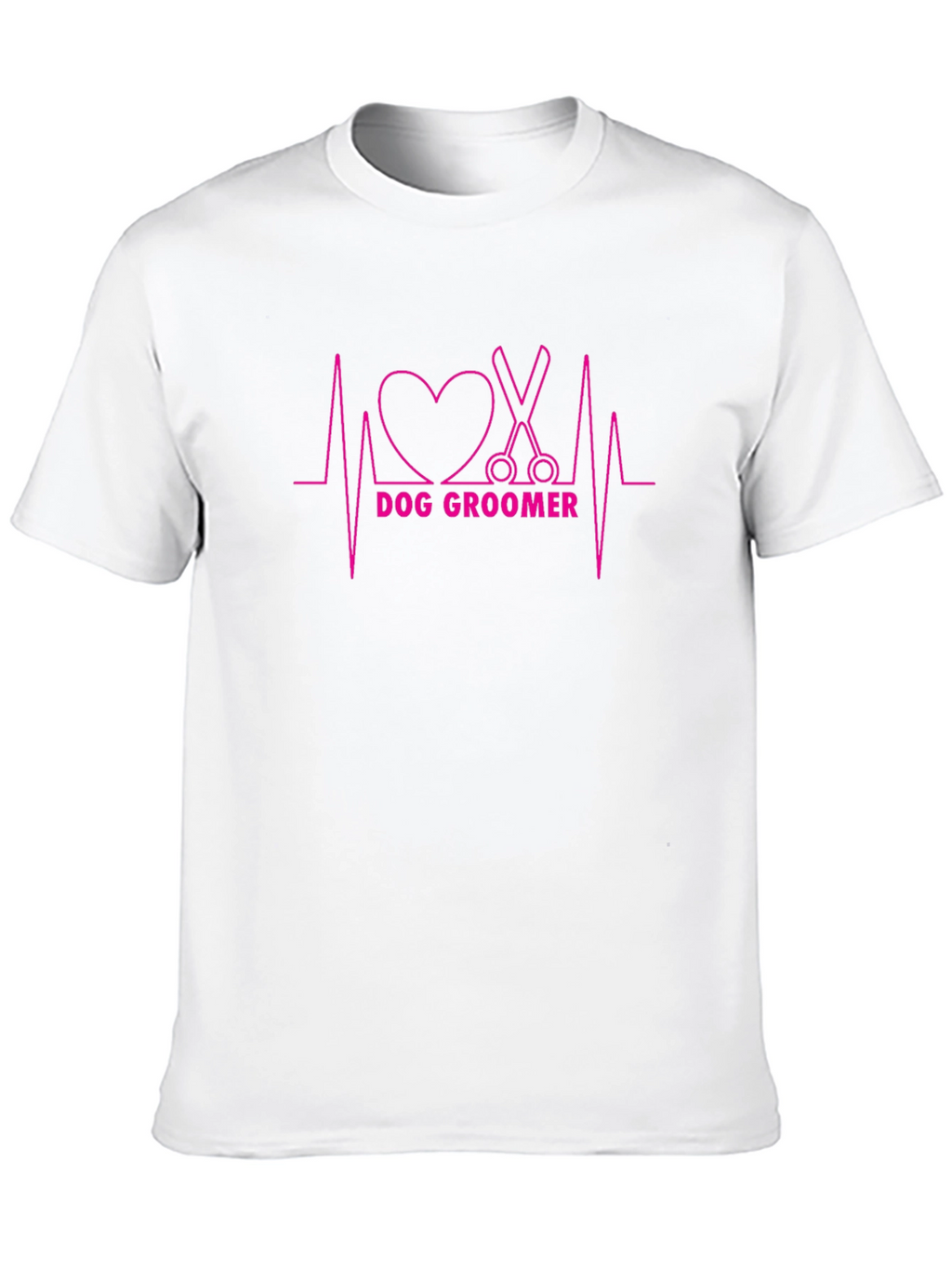 Dog Groomer Heartbeat T-Shirt