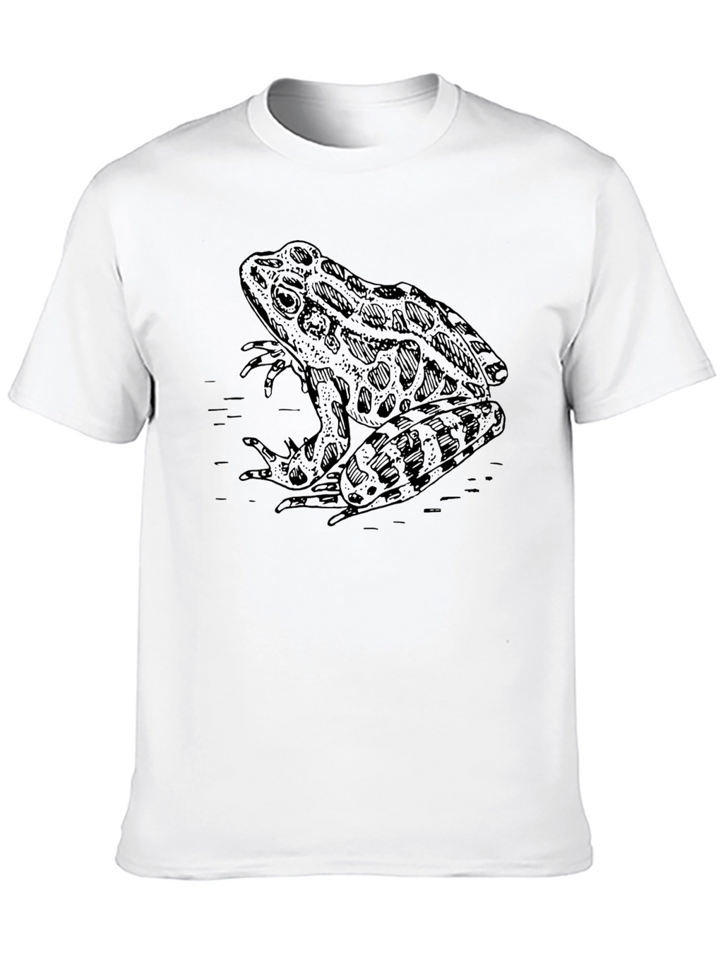 Frog Graphic Black T-Shirt - Unique Animal Design