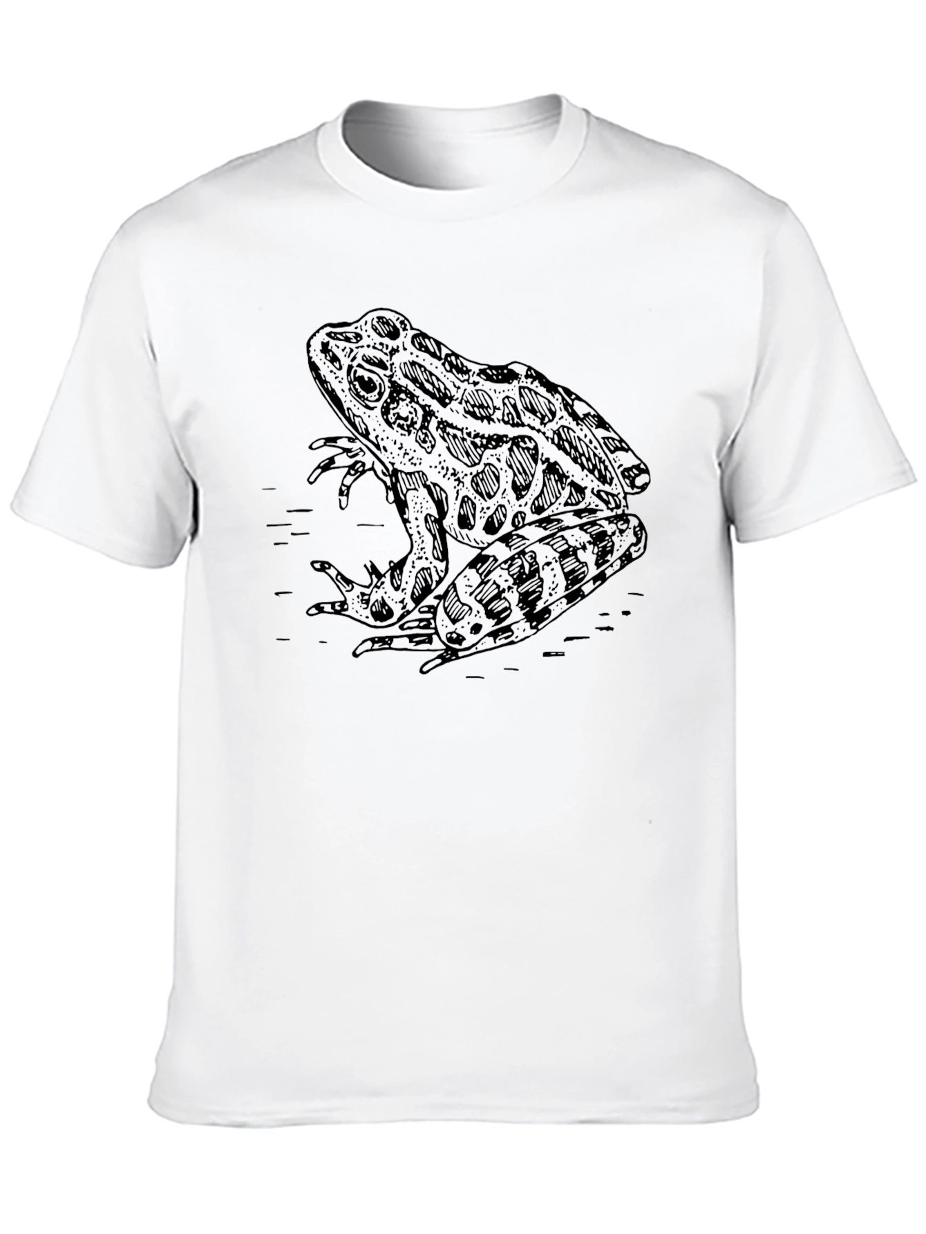 Frog Graphic Black T-Shirt - Unique Animal Design