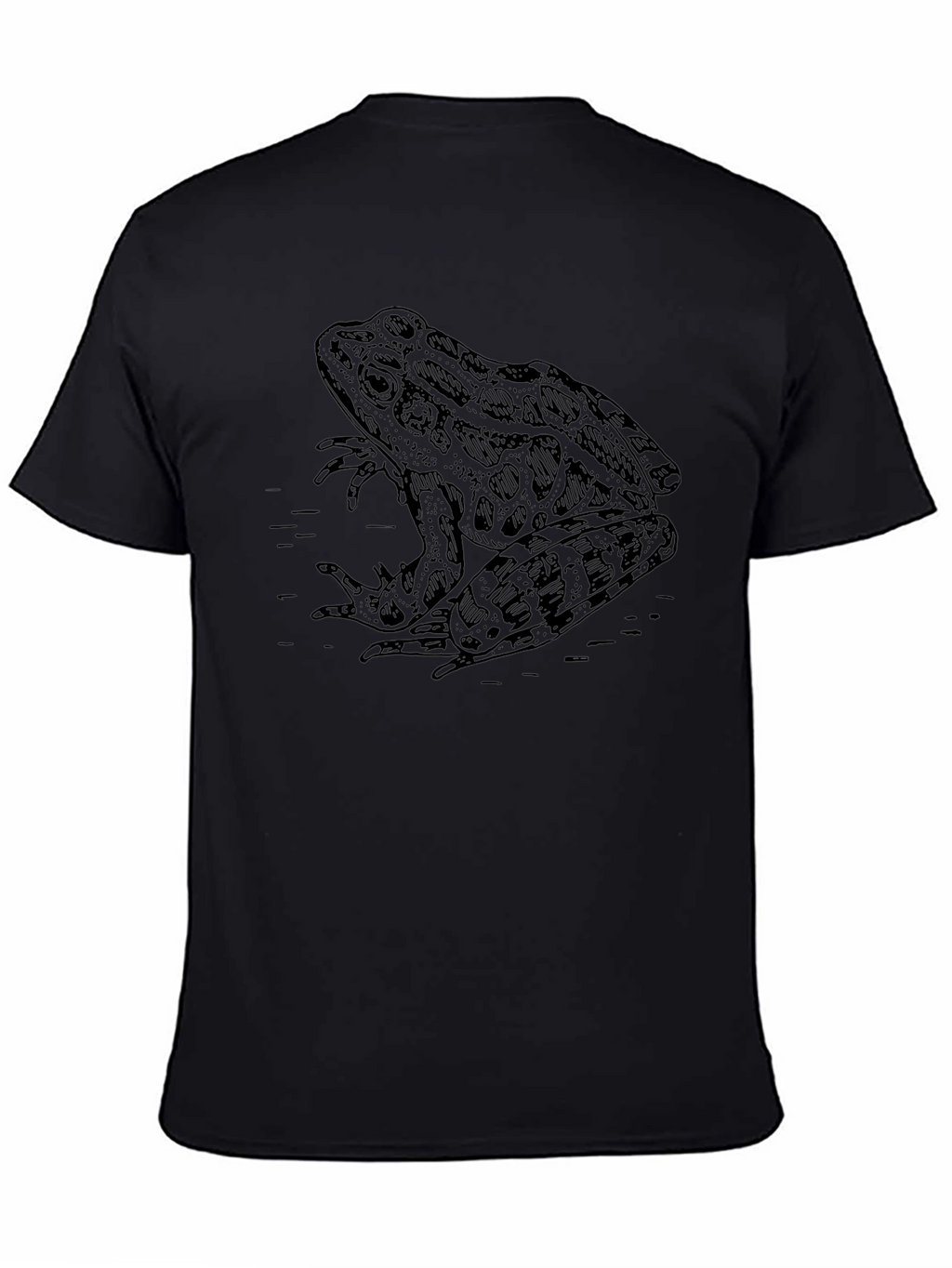 Frog Graphic Black T-Shirt - Unique Animal Design