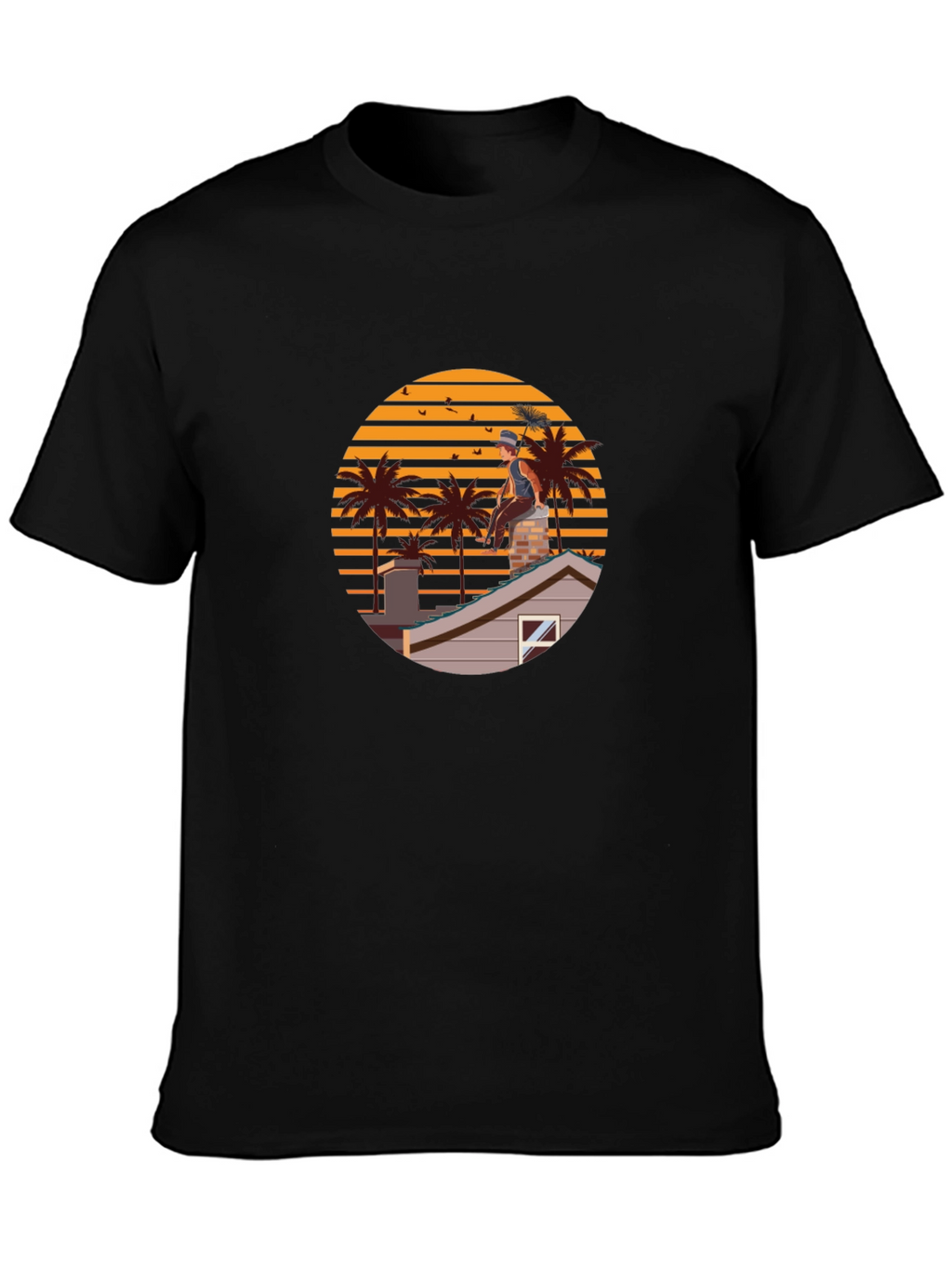 Chimney Sweep Sunset Graphic Tee