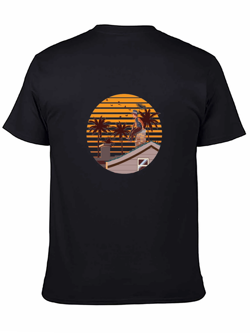 Chimney Sweep Sunset Graphic Tee