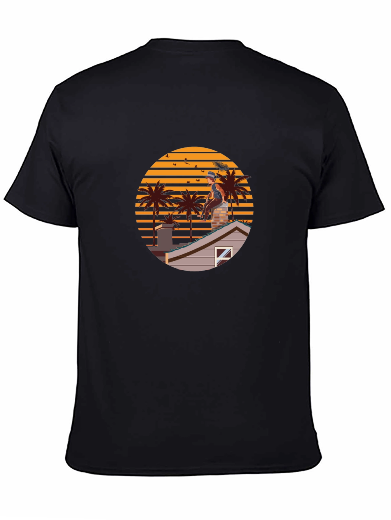 Chimney Sweep Sunset Graphic Tee