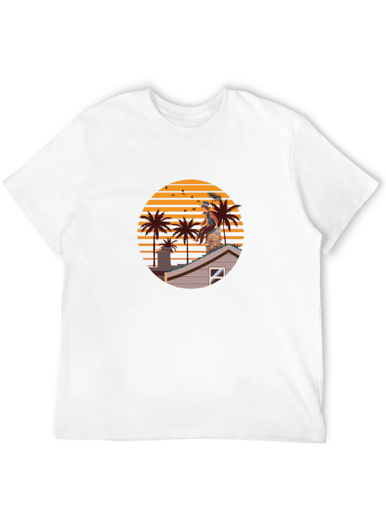 Chimney Sweep Sunset Graphic Tee