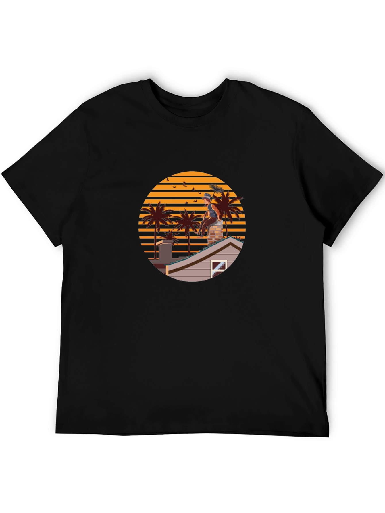 Chimney Sweep Sunset Graphic Tee