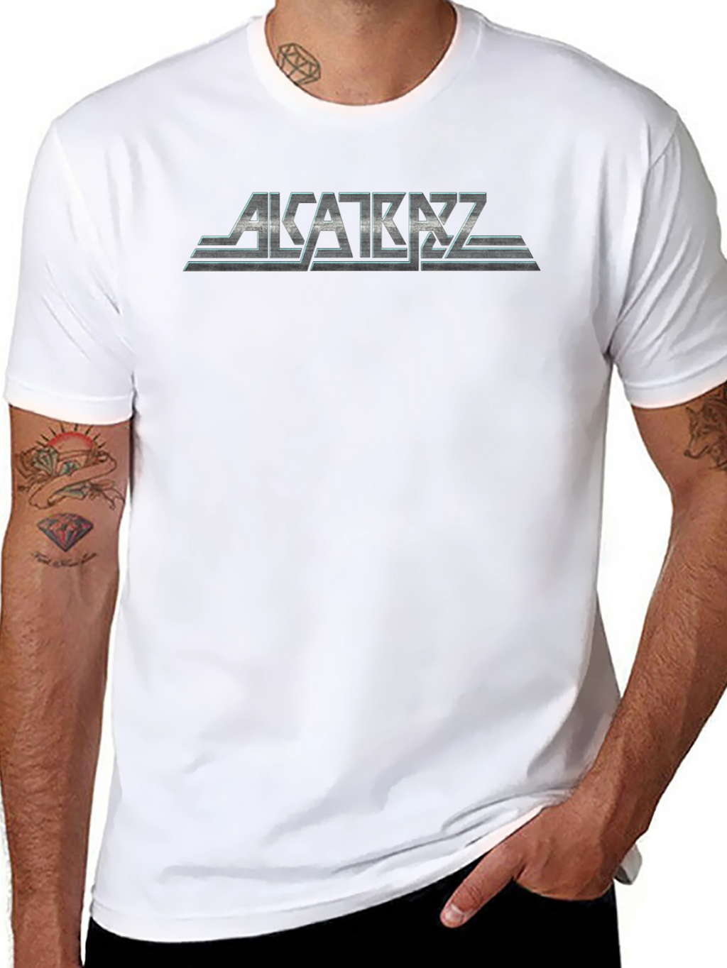 Alcatraz Band Logo Black T-Shirt