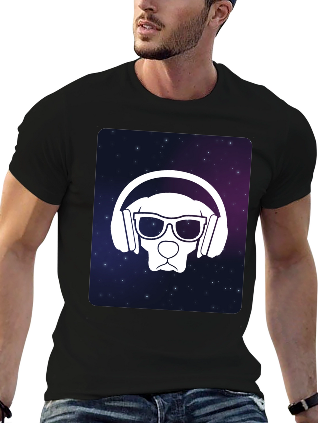 Cool Dog DJ Graphic T-Shirt