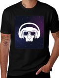 Cool Dog DJ Graphic T-Shirt