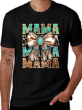 Western Mama Turquoise Bow T-Shirt