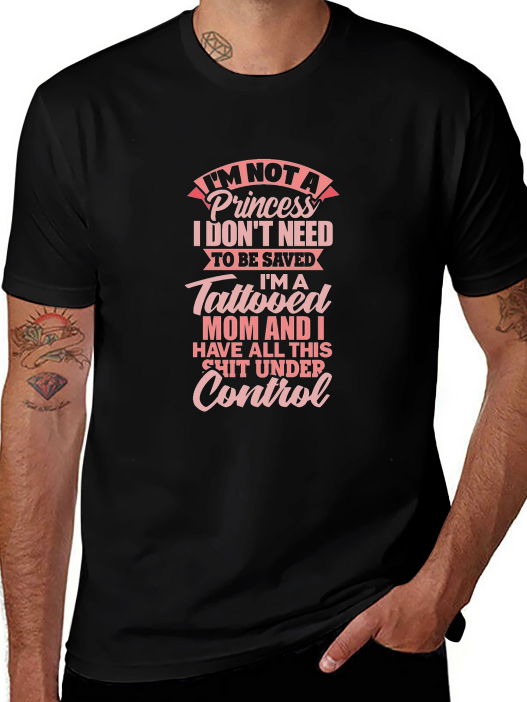 Tattooed Mom Graphic Tee - Princess Power!