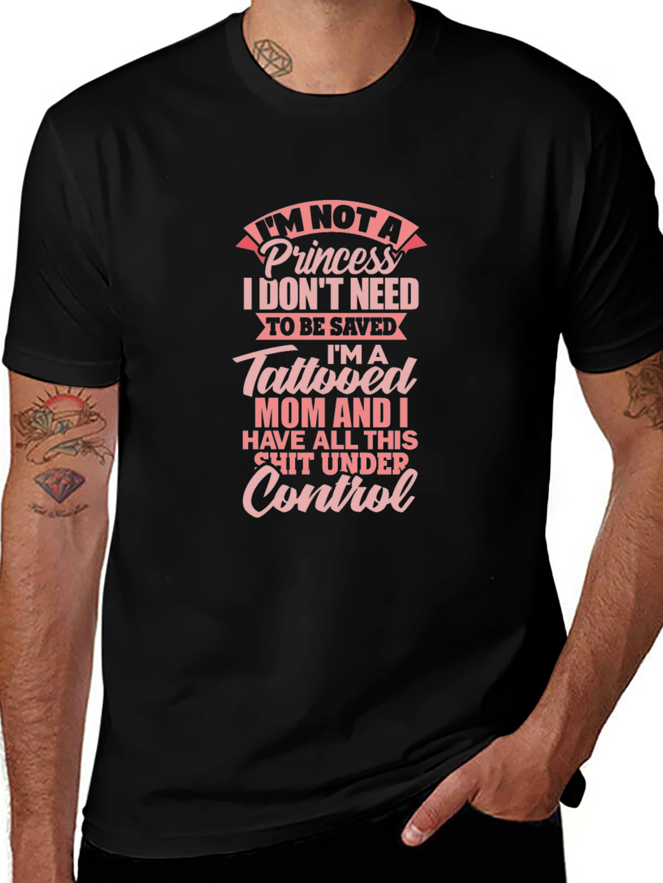 Tattooed Mom Graphic Tee - Princess Power!