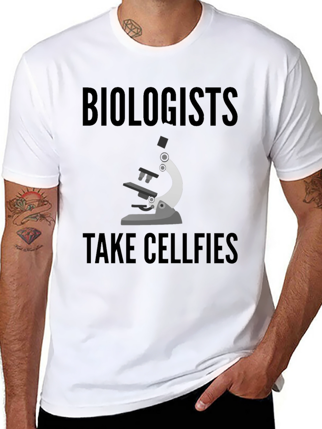 Biologists Take Cellfies Graphic T-Shirt