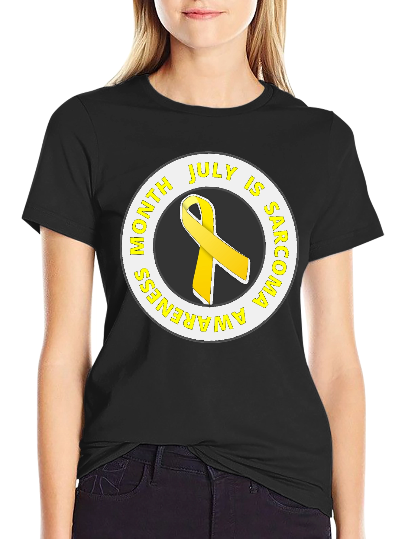 Sarcoma Awareness Month Black T-Shirt