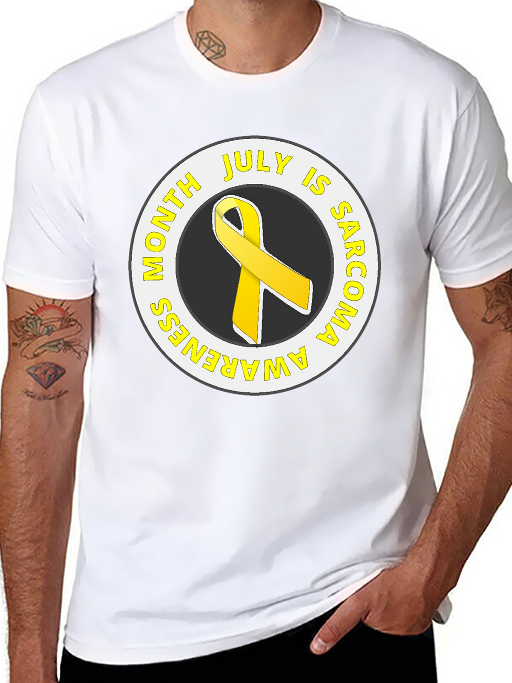 Sarcoma Awareness Month Black T-Shirt