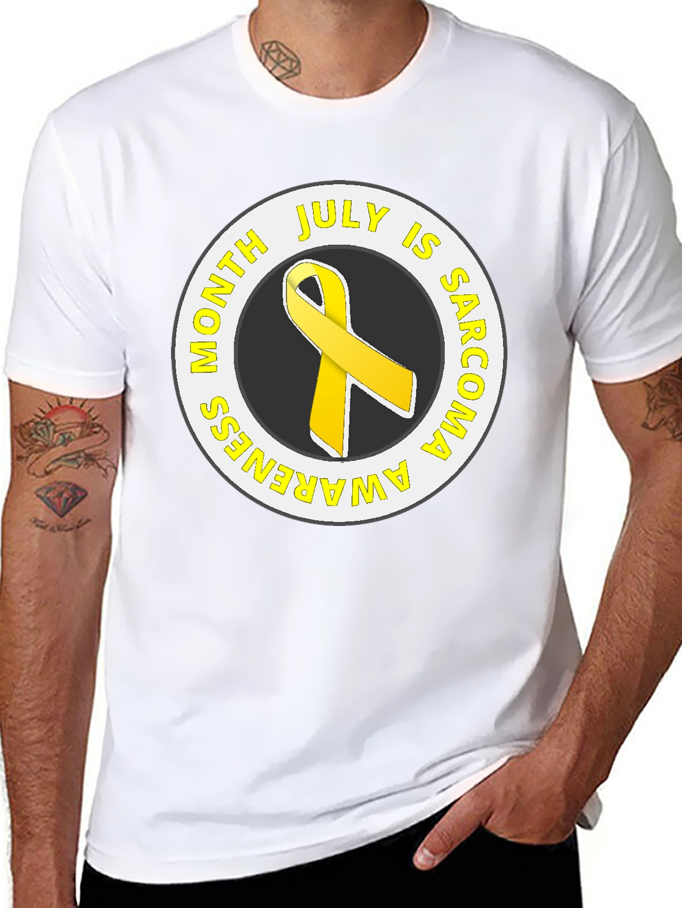 Sarcoma Awareness Month Black T-Shirt