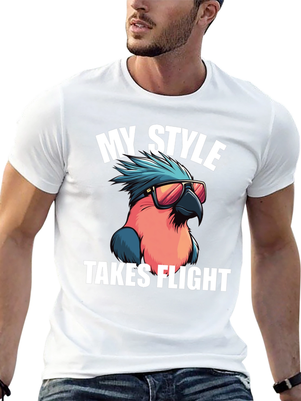 Cool Parrot T-Shirt: My Style Takes Flight