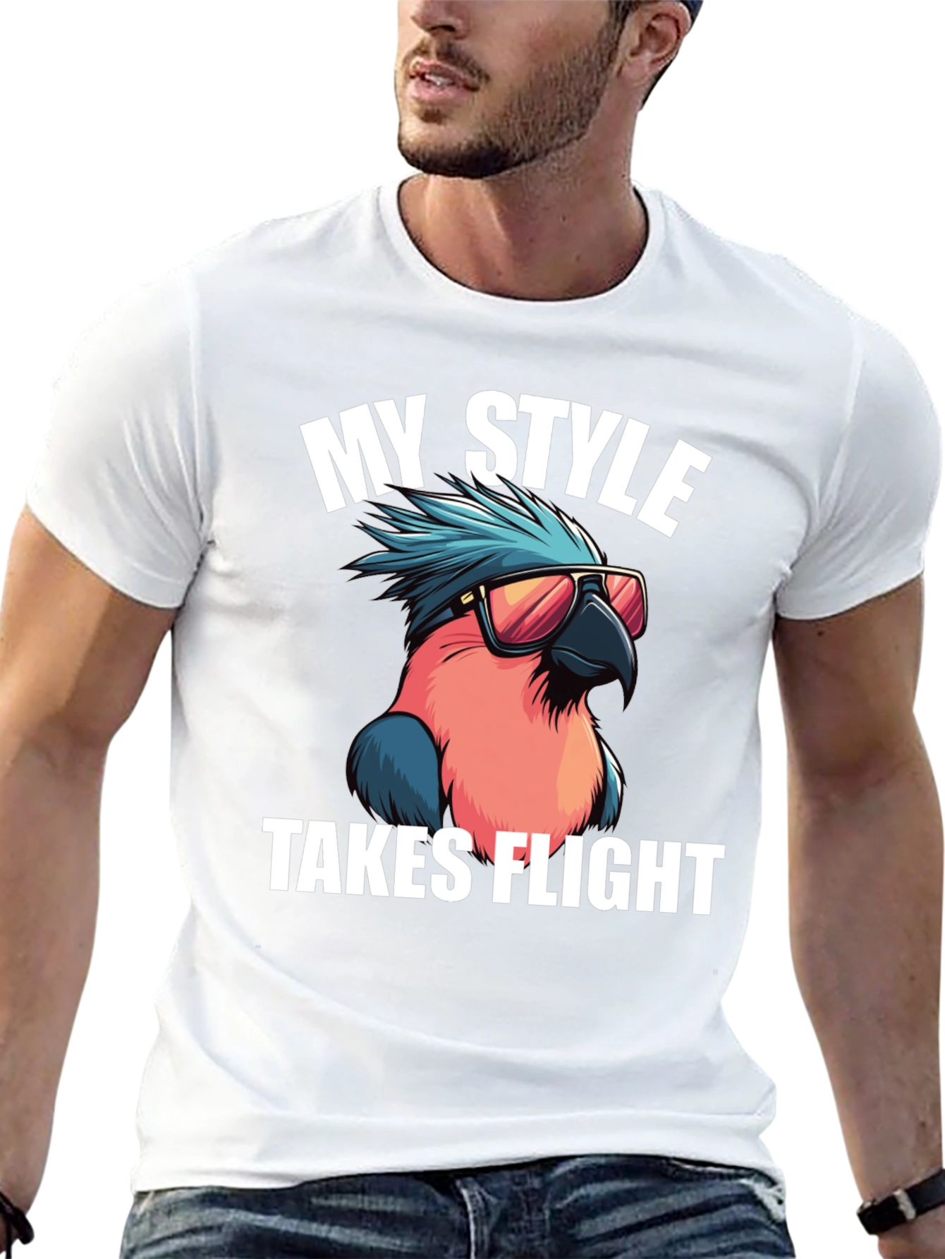 Cool Parrot T-Shirt: My Style Takes Flight