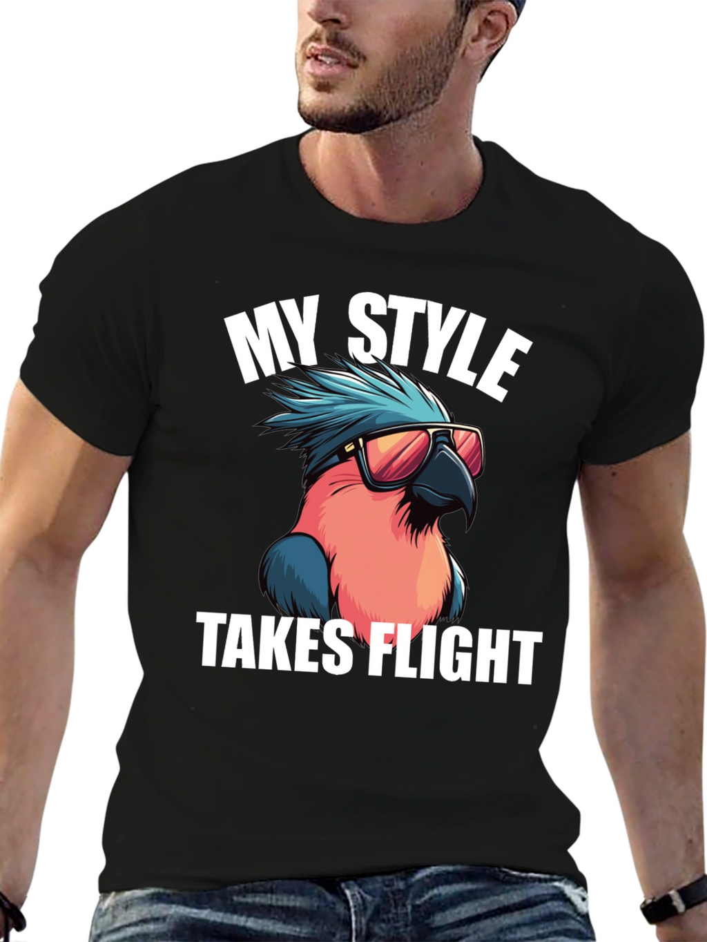 Cool Parrot T-Shirt: My Style Takes Flight