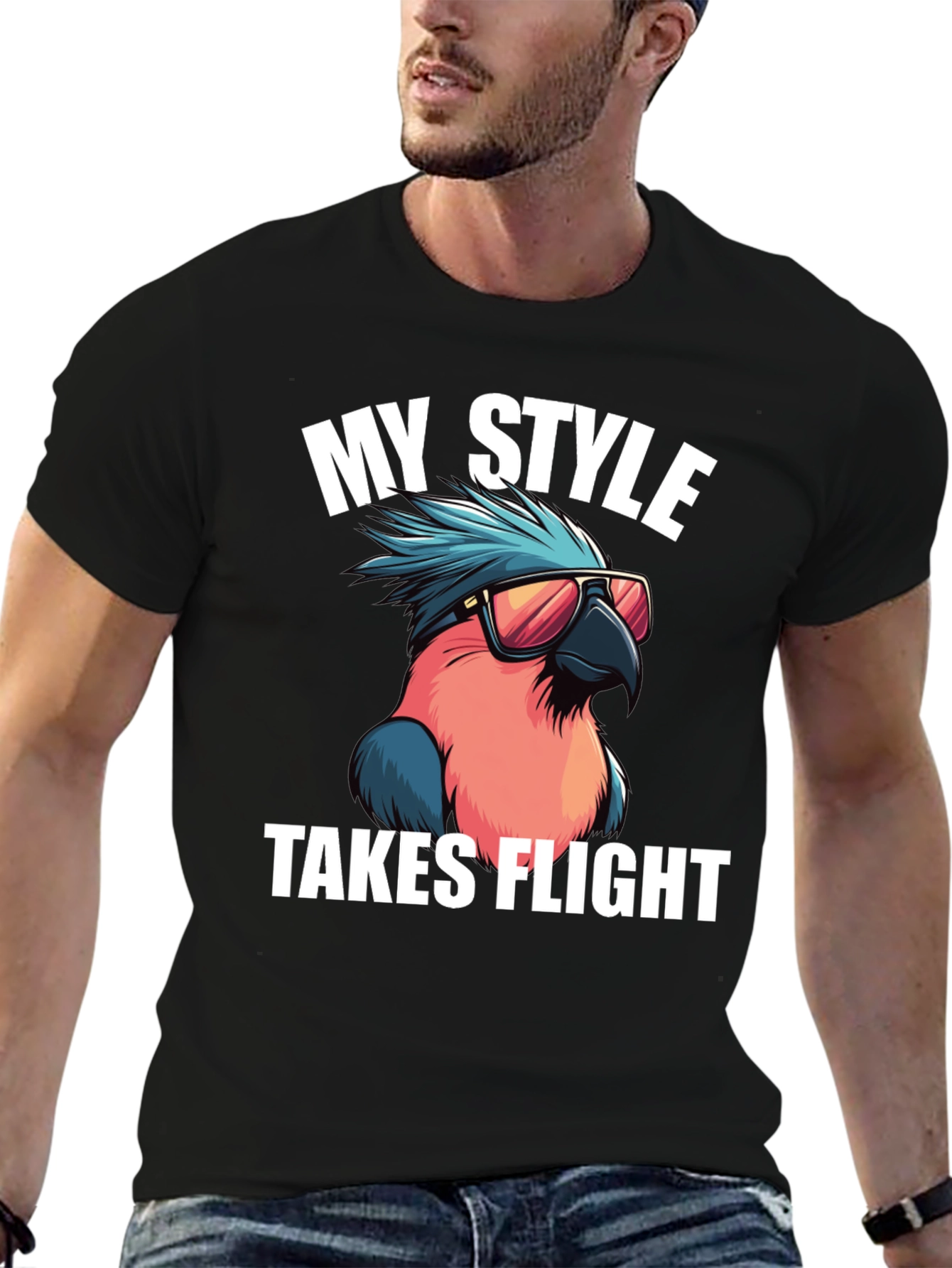 Cool Parrot T-Shirt: My Style Takes Flight