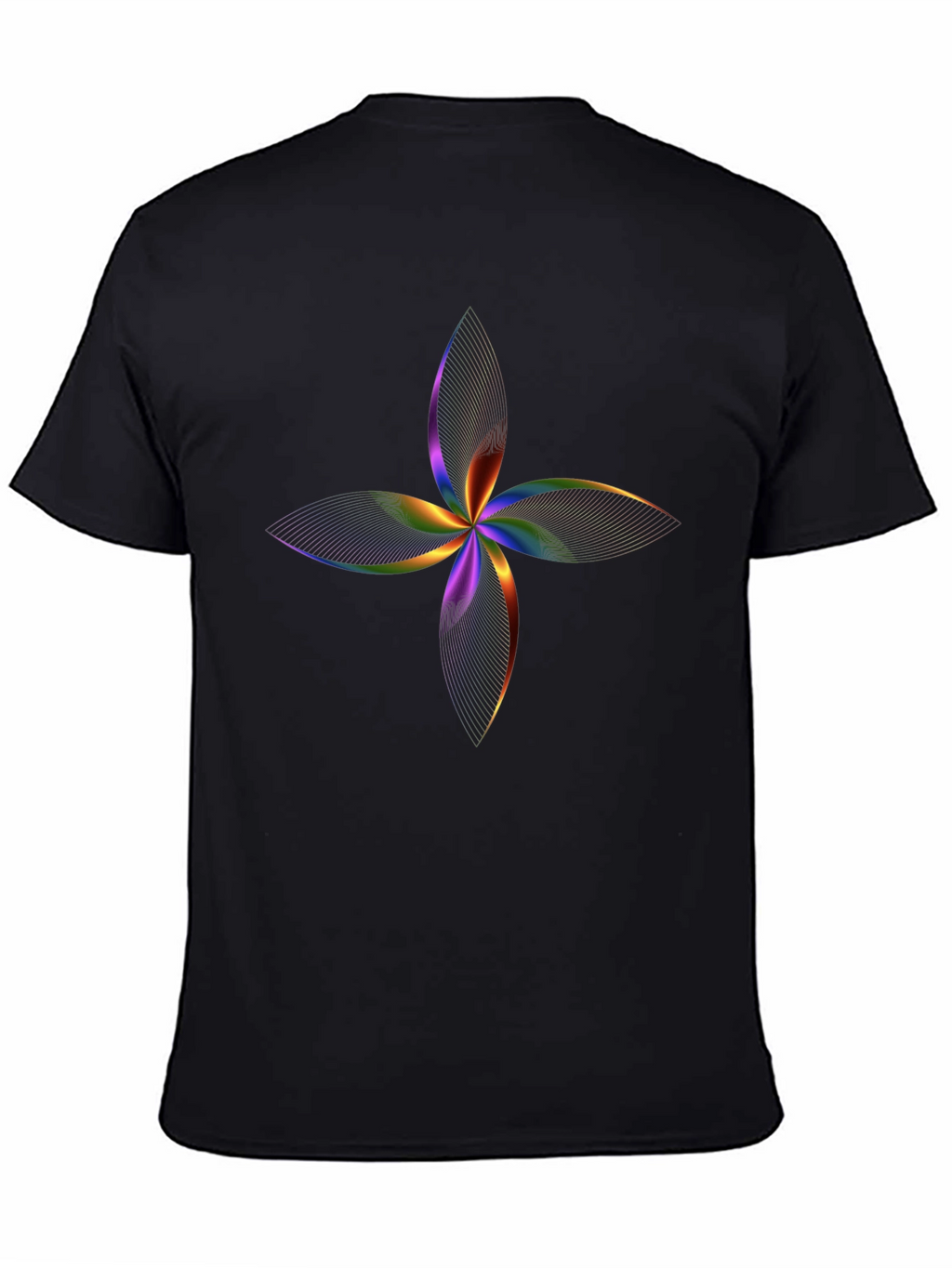 Abstract Floral Rainbow T-Shirt
