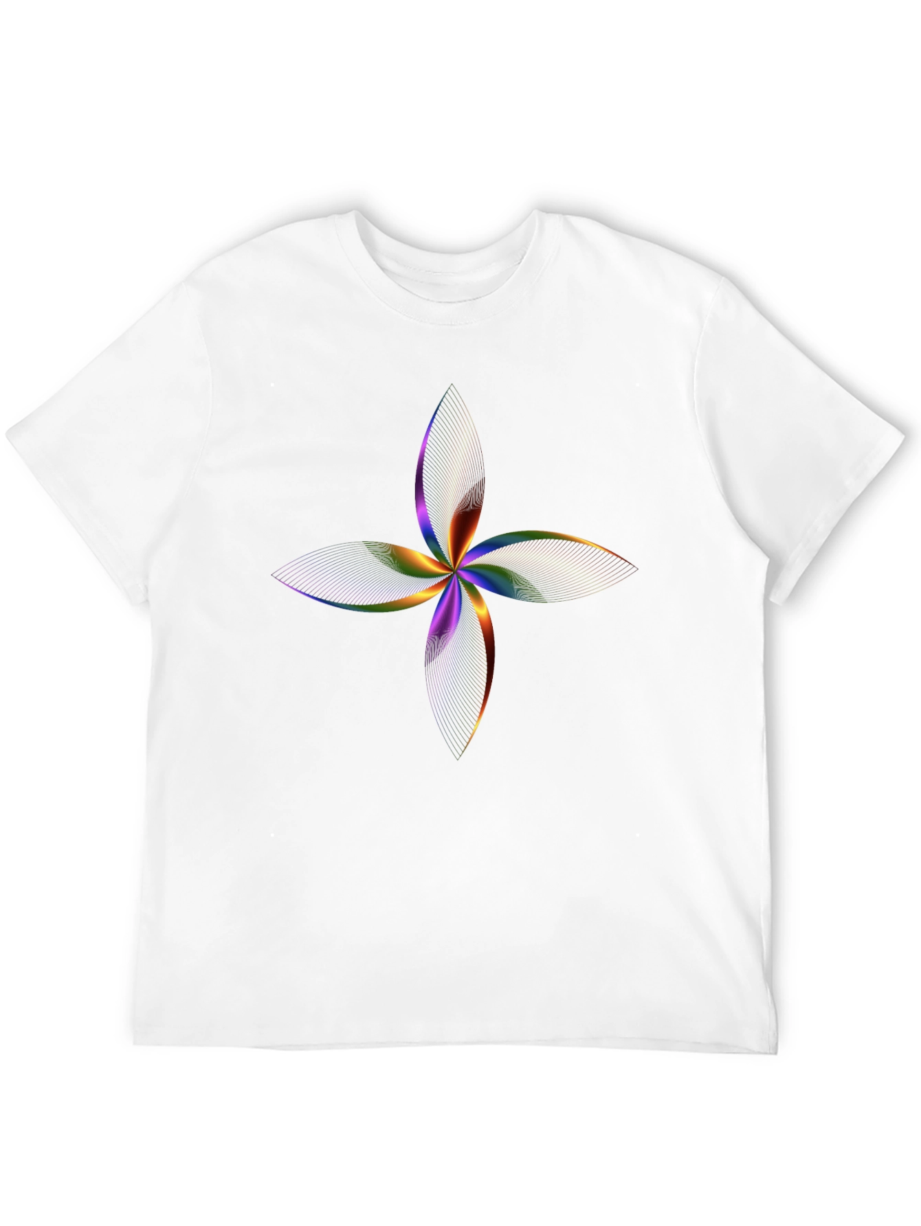 Abstract Floral Rainbow T-Shirt