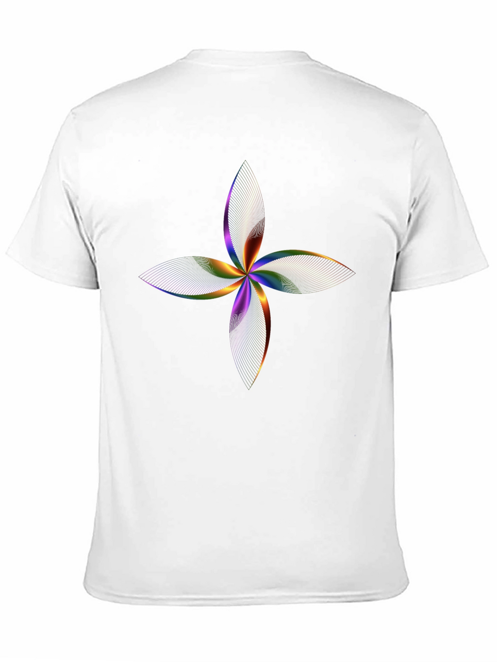 Abstract Floral Rainbow T-Shirt