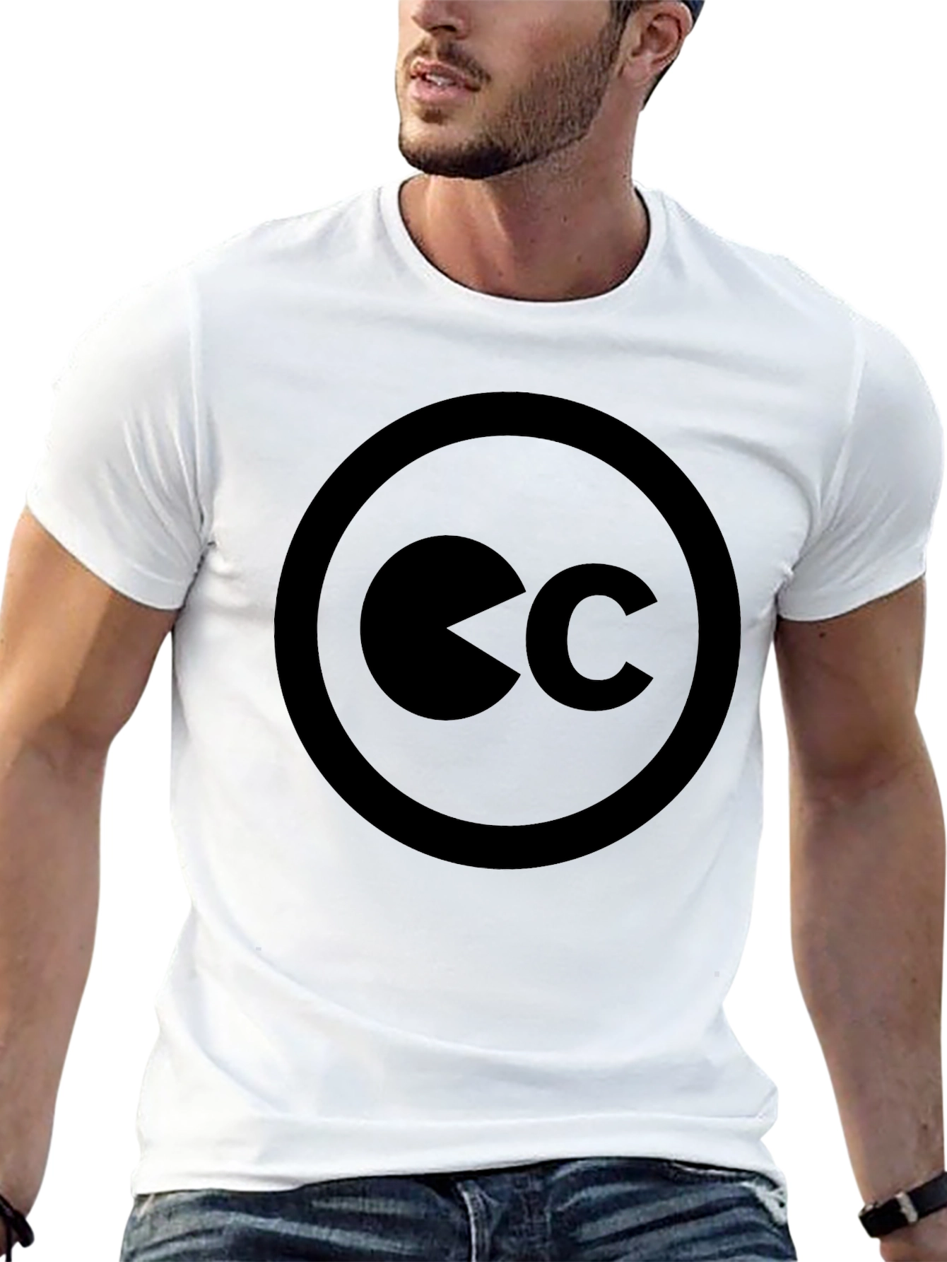 Creative Commons Black T-Shirt - Modern Design